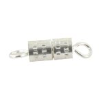 Fermoir  vis 15 x 4 mm argent 10 pices