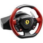 Volant de course - thrustmaster - ferrari 458 spider - avec fil - d - pad - noir / rouge
