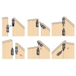 Ferrure d?assemblage noire - fer1320no