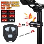 Feux arrière de bicyclette clignotant télécommande sans fil lumière de signal pour vtt et vélo de route ... Feux arrière de bicyclette clignotant télécommande sans fil lumière de signal pour vtt et vélo de route ...