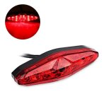 Feux de frein arrire de moto feu stop lumire de signalisation feu de queue 12v universel 15 led plaque ...