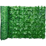Panneau de cl�ture - naisidier - feuille artificielle - 300x50 cm - vert - protection jardin