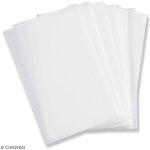 Feuille en plastique pour pochoir - sizzix - a4 - lot de 10 - adulte - mixte