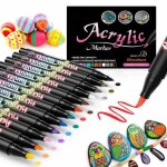 Feutre acrylique - freosen - lot 60 couleurs - pointe souple 1?3 mm - imperm�able - s�chage rapide