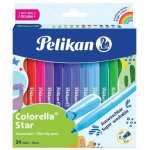 Feutre - pelikan - colorella star - 24 feutres - pointe ogive fine - lavable