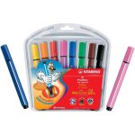 Feutre coloriage - stabilo - trio scribbi - 8 pi�ces - pointe large - 12 coloris - indestructible