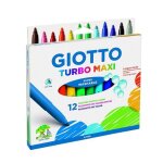 Feutres de coloriage - turbo - maxi lavable - bo�te de 12 - multicolore - pour enfants � partir de 3 ...
