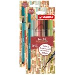 Feutres de dessin - stabilo - pen 68 - lot de 2 - 65 couleurs - pointe moyenne 1 mm Feutres de dessin - stabilo - pen 68 - lot de 2 - 65 couleurs - pointe moyenne 1 mm