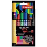 Feutre de dessin - stabilo - pen 68 max - �tui de 6 feutres - pointe large biseaut�e - 24 couleurs disponibles ...