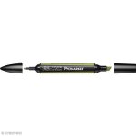 Feutre double - pointe promarker vert kaki (marsch green) - promarker - ind�l�bile - fine