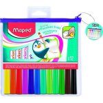 Feutres effaables  sec maped - pointe ogive moyenne - trousse zipe incluse