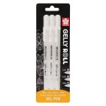 Feutres - sakura - gelly roll - encre blanche - 3 tailles diffrentes