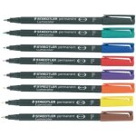 Feutre - staedtler - lumocolor permanent 06 - pochette de 8 - assortis - ind�l�bile - fine