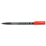 Feutre lumocolor permanent 04 rouge - staedtler - feutre - pointe superfine 04 mm - indlbile - fine ...