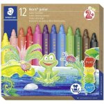 Feutre - staedtler - noris junior - 12 feutres - pointe ogive paisse - couleurs assorties