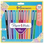 Feutres - paper mate - flair - lot de 12 - pointe 07 mm - couleurs assorties Feutres - paper mate - flair - lot de 12 - pointe 07 mm - couleurs assorties