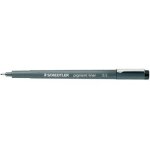 Feutre pigment liner 05 noir - staedtler - feutre  pointe calibre - opaque - indlbile - fine