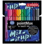 Feutre - stabilo - pointmax by snooze one - 15 couleurs - pointe nylon 08 mm - encre inodore