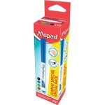 Feutre  tableau blanc - maped - marker peps - pack de 12 - couleurs noir bleu vert rouge - pointe ogive ...