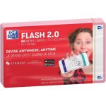 Fiches bristol flash cards 2. 0 - oxford - 75 x 125 mm - uni rose