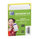 Fiches bristol - oxford - paquet de 32 - 105x148 cm - petits carreaux 5x5 - jaune