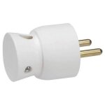 Fiche électrique mâle 2 phases - legrand - sortie basse - plastique - 16 a - blanc Fiche électrique mâle 2 phases - legrand - sortie basse - plastique - 16 a - blanc
