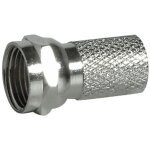 Fiches tv - legrand - jeu de 2 fiches f mâle - diamètre 7 mm - métal - utilisation intérieure Fiches tv - legrand - jeu de 2 fiches f mâle - diamètre 7 mm - métal - utilisation intérieure