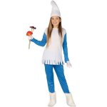 D�guisement - naine bleue pompon - fille - 7 � 8 ans - sous licence schtroumpf