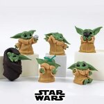 Figurine bb yoda star wars mandalorien lot de x3