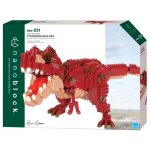 Figurine en briques - bandai - nanoblock - tyrannosaurus rex deluxe - 850 pcs