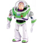 Figurine buzz lclair articule - mattel - toy story - bouclier - 18 cm