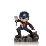 Figurine captain america marvels avengers - iron studios - mini co. deluxe - pvc 15 cm