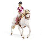 Figurine cavalire sofia et blossom coffret schleich avec 10 lments inclus dont 1 cheval schleich andalou ...