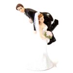 Figurine couple de mari�s - port� du mari� - blanc - mixte