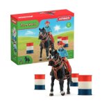 Figurine cowgirl et tonneaux de racing avec figurine et cheval schleich 42576 farm world Figurine cowgirl et tonneaux de racing avec figurine et cheval schleich 42576 farm world