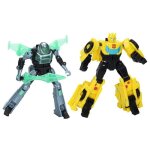 Figurines cyber - combiner bumblebee et mo malto jouets interactifs pour filles et gar�onstransformers ...