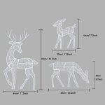 Figurine de décoration - pimpimsky - renne led - métal - extérieur - noël scintillant Figurine de décoration - pimpimsky - renne led - métal - extérieur - noël scintillant