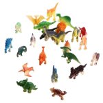 Figurines de dinosaures - omabeta - dinosaure - couleurs naturelles - 24pcs - jeu interactif