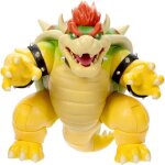 Figurine �lectronique bowser - jakks pacific - mario movie - 18 cm - crache de la vapeur rouge