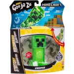 Figurine extensible - goo jit zu - minecraft creeper - 11 cm - texture �lastique - extensible 3x