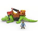 Figurine fisher - price imaginext crocodile et capitaine crochet pour enfants de 3 ans et plus