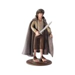 Figurine flexible le seigneur des anneaux - noble collection - bendyfigs frodo baggins 19 cm