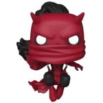 Figurine - funko - daredevil - costume rouge et noir - 10 cm - avec bo�te - fen�tre