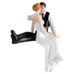 Figurine de g�teau de mariage - vvikizy - couple de mari�s - r�sine peinte � la main - 135 cm - cadeau ...