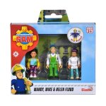 Figurines de jeu - simba toys - sam le pompier - set de figurines  collectionner - mike helen mandy