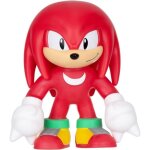 Figurine knuckles - sonic - goo jit zu - 11 cm - rouge et blanc - mixte - chine