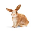 Figurine lapin marron - schleich 96413 farm world - d�s 3 ans