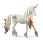 Figurine licorne arc - en - ciel m�le jouet d�taill� et r�aliste schleich 70725 bayala d�s 5 ans