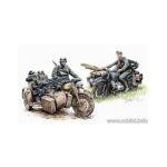 Figurines maquettes motocyclistes allemands bmw r - 75 avec side 2ème gm Figurines maquettes motocyclistes allemands bmw r - 75 avec side 2ème gm