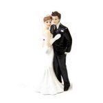 Figurines de mariage - unique - couple de mari�s - r�sine - hauteur 11 cm - d�coration de table